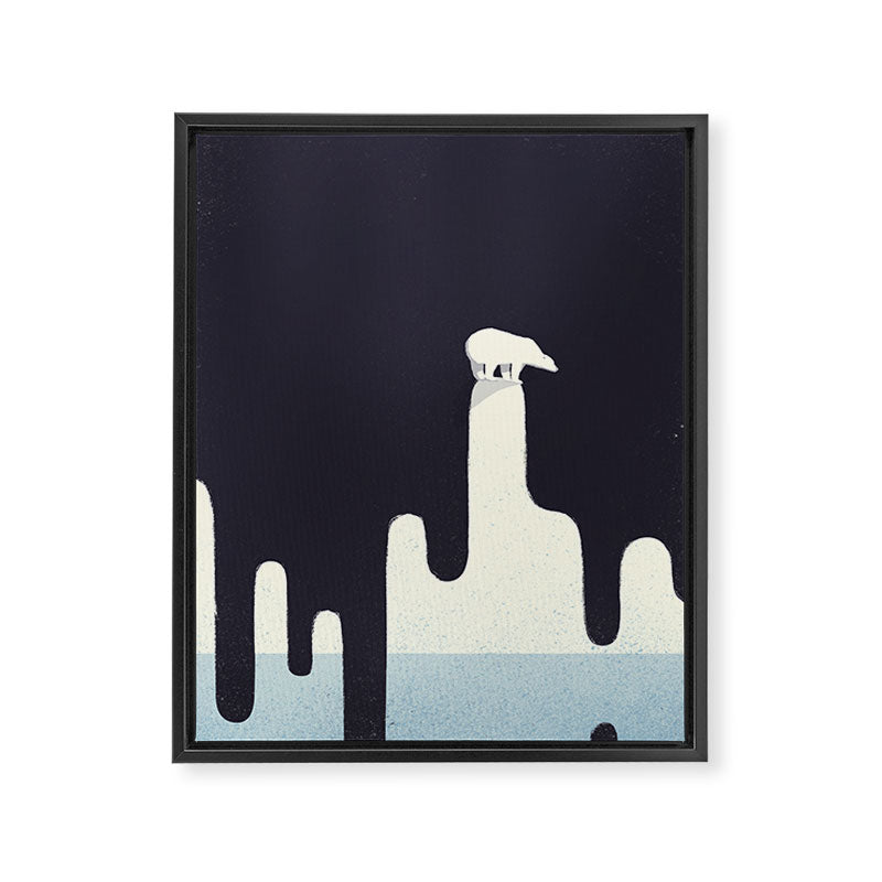 Save the Arctic Framed Canvas Print Gallery Image 6