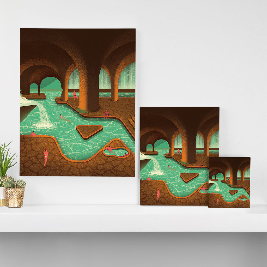 Secret Thermal Baths Canvas Print Gallery Image 3