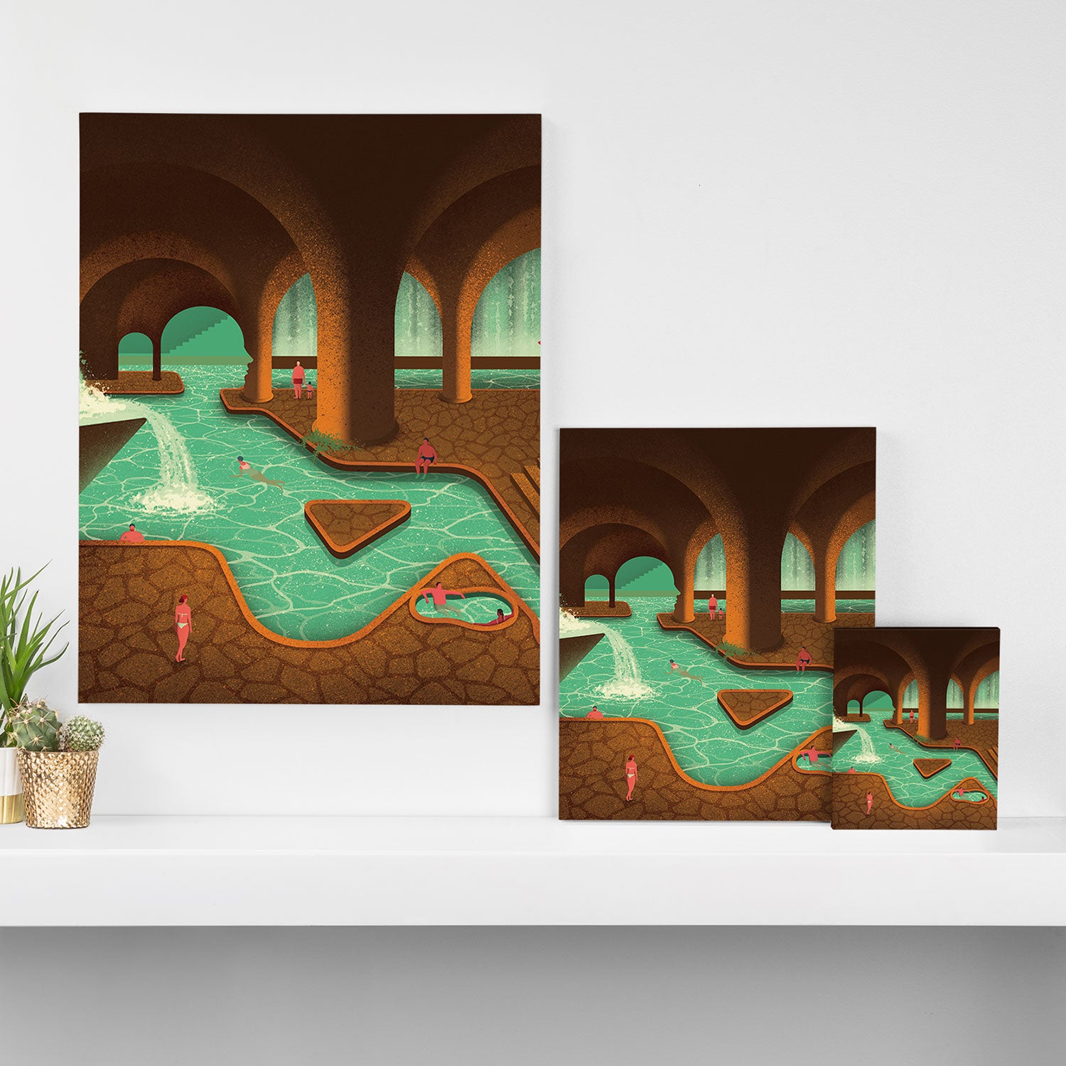 Secret Thermal Baths Canvas Print Gallery Image 3