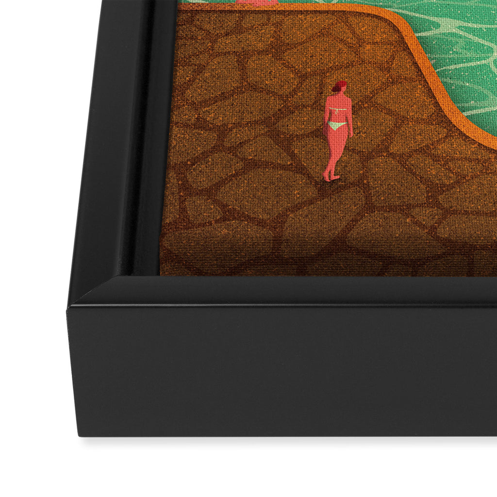 Secret Thermal Baths Framed Canvas Print Gallery Image 3