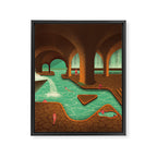 Secret Thermal Baths Framed Canvas Print Gallery Image 8