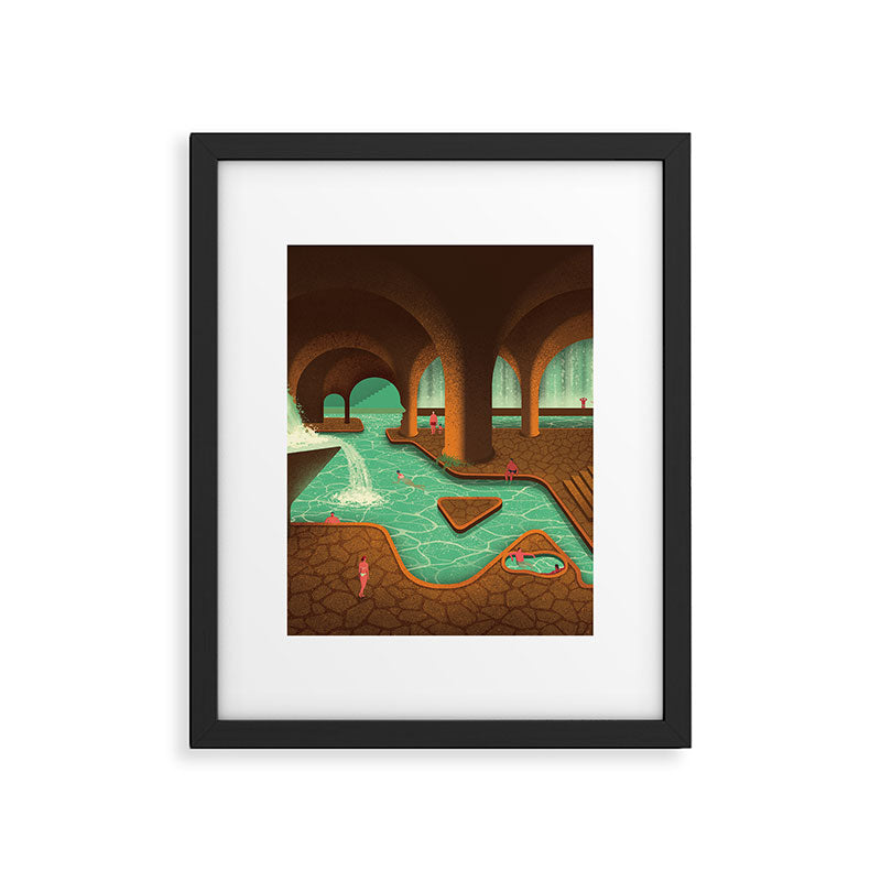 Secret Thermal Baths Framed Art Print Gallery Image 4