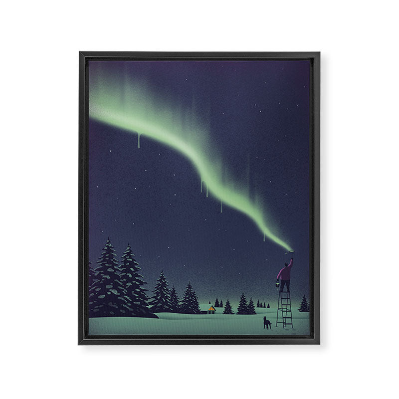 Winter Painting Framed Canvas Print Gallery Image 6
