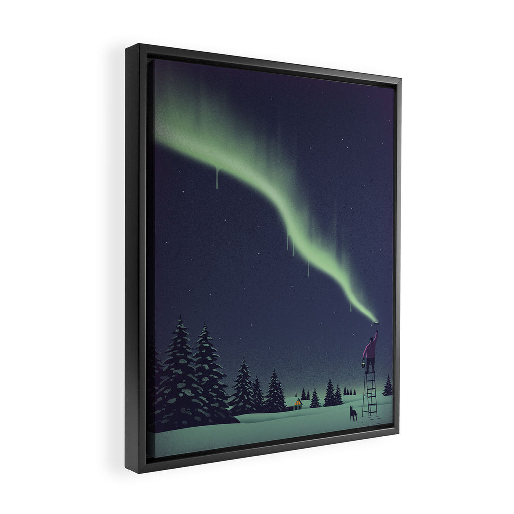 Winter Painting Framed Canvas Print Gallery Image 2