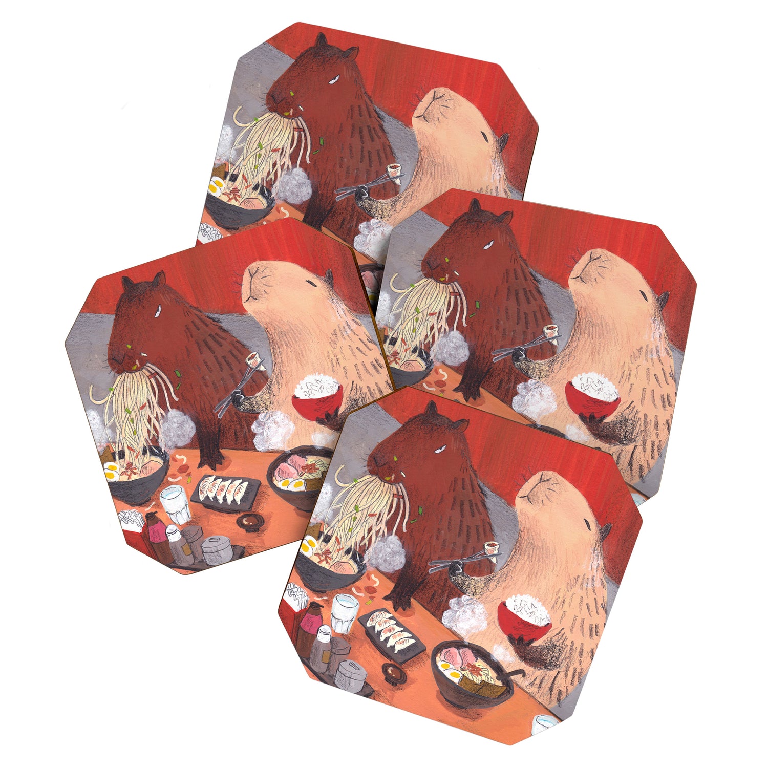 Raman Capybara Coaster Gallery Image 1