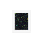 Blacklight Party Splatter Painting Version 2 Art Print Gallery Image 1