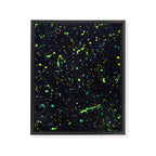 Blacklight Party Splatter Painting Version 2 Framed Canvas Print Gallery Image 8