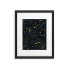 Blacklight Party Splatter Painting Version 2 Framed Art Print Gallery Image 6