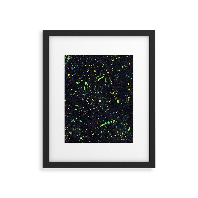 Blacklight Party Splatter Painting Version 2 Framed Art Print Gallery Image 6
