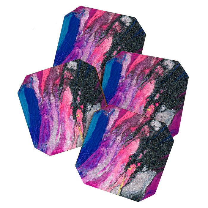 Bursting with Cosmic Joy Abstract Painting Coaster Gallery Image 1