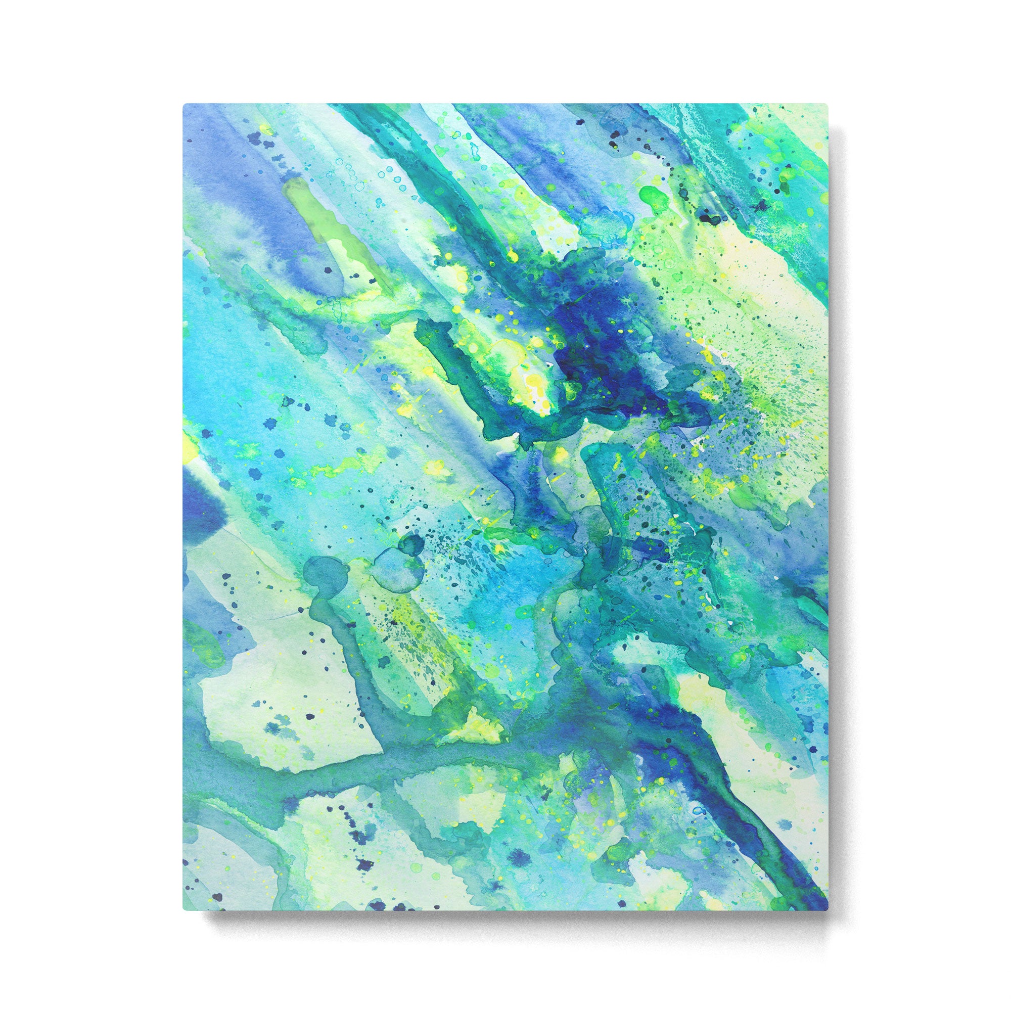 Caribbean Blues Abstract Metal Print Gallery Image 6