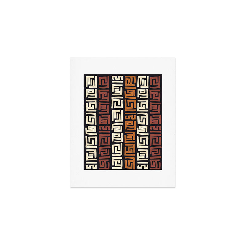 African Kuba Cloth Art Print Gallery Image 1