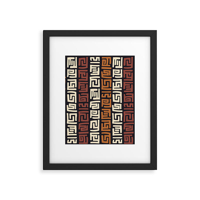African Kuba Cloth Framed Art Print Gallery Image 6