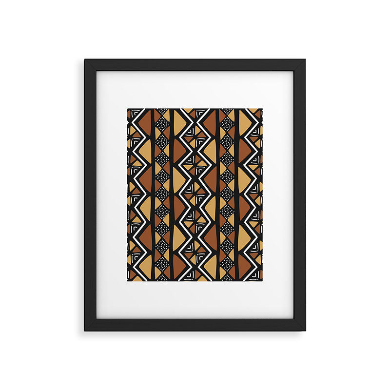African mud cloth Mali Framed Art Print Gallery Image 6