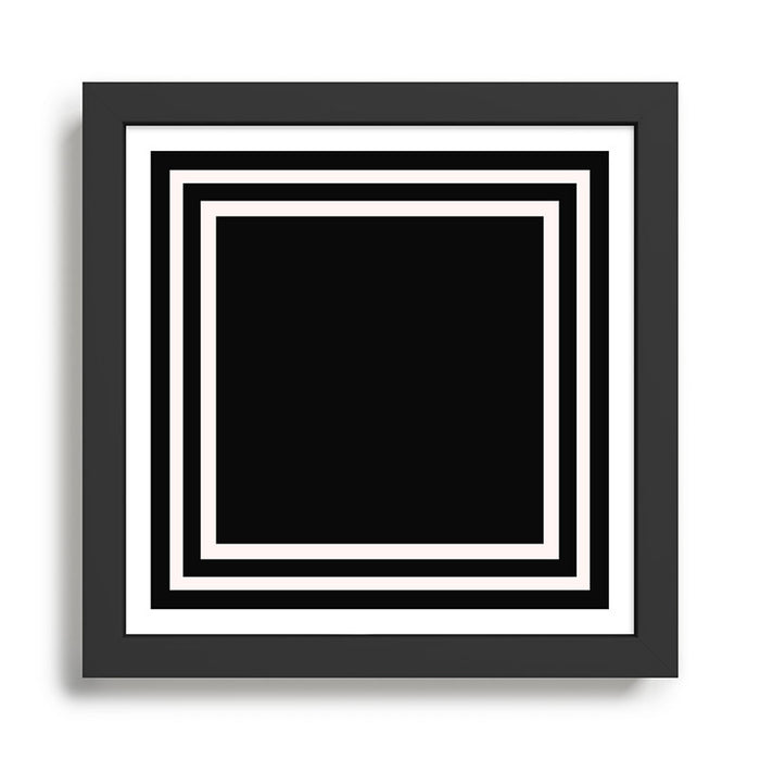 Black and white minimal Framed Art Print Gallery Image 1