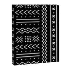 Black hand drawn mudcloth Canvas Print Gallery Image 8