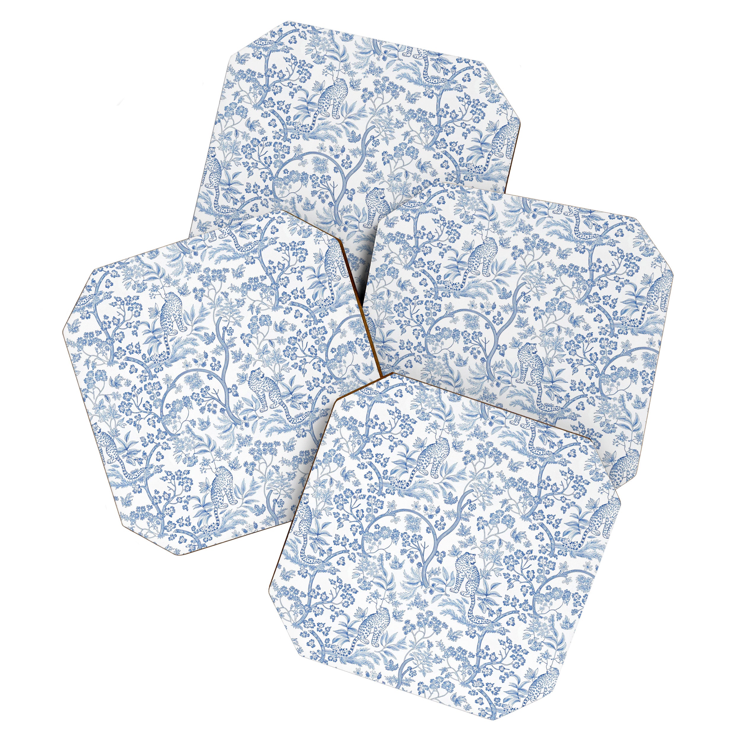 Cheetah Chinoiserie  Coaster Gallery Image 1