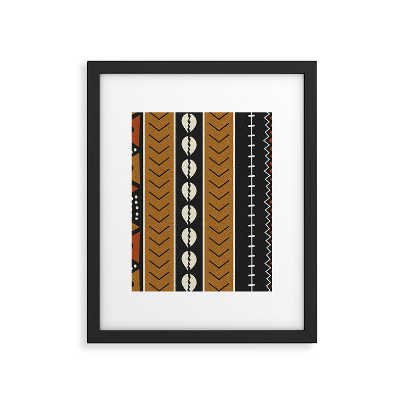 Let's play mudcloth Framed Art Print Gallery Image 6
