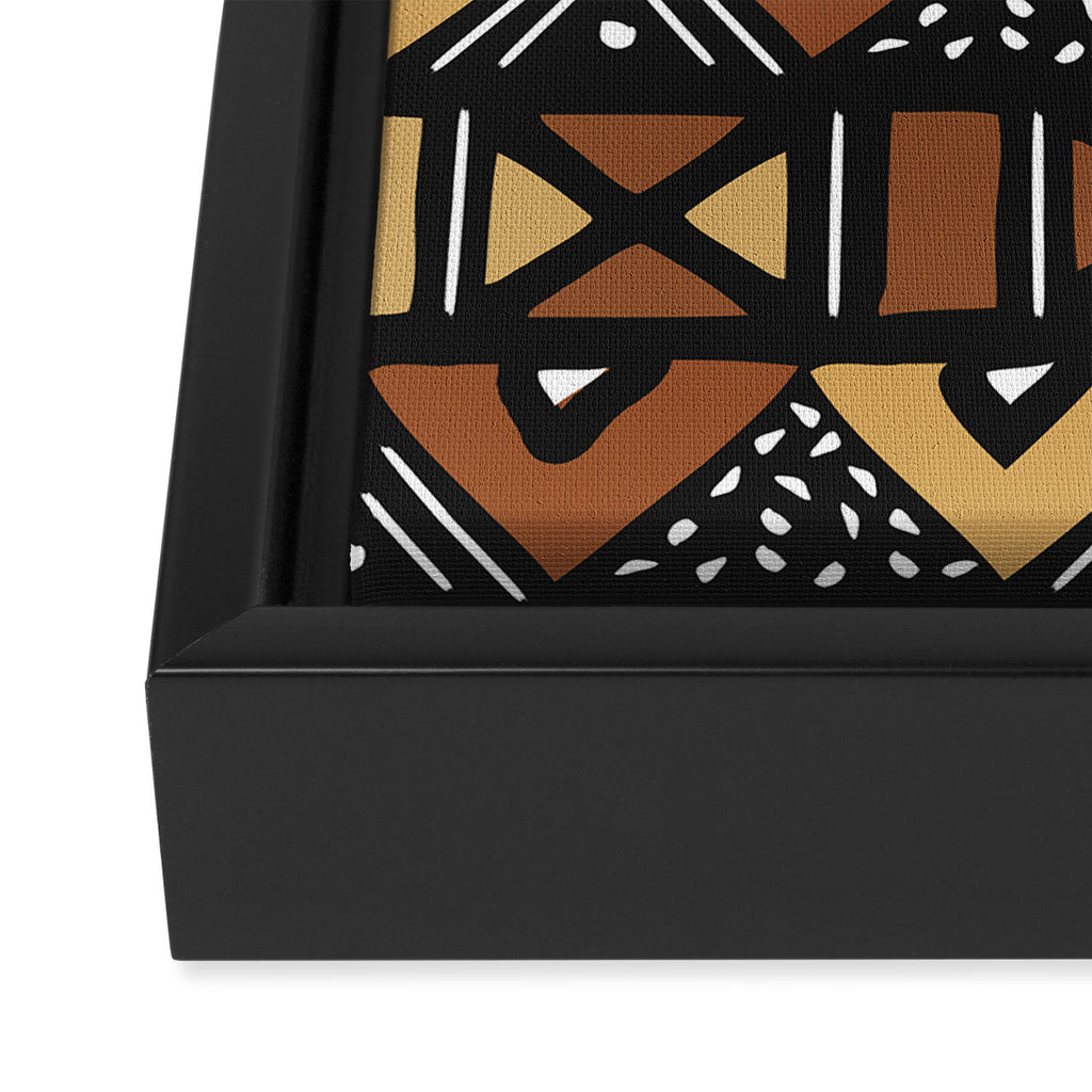 Mud cloth Mali Framed Canvas Print Gallery Image 3