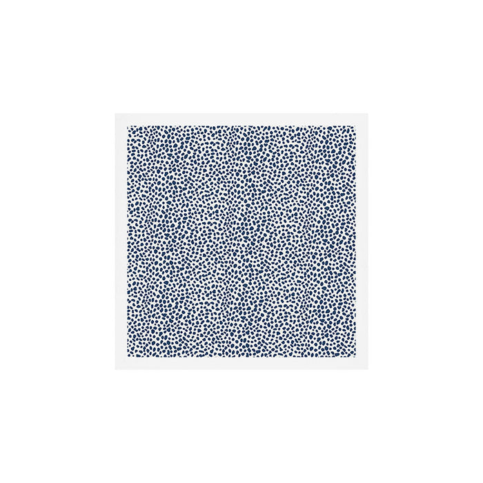 Navy Cheetah Print Art Print Gallery Image 1