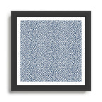 Navy Cheetah Print Framed Art Print Gallery Image 1