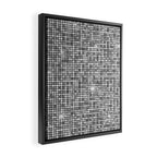 Shiny Disco Ball Silver Framed Canvas Print Gallery Image 2