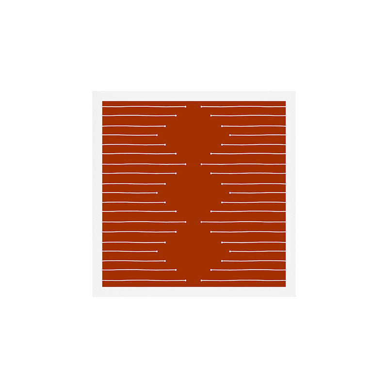 Terracotta geometric pattern Art Print Gallery Image 1