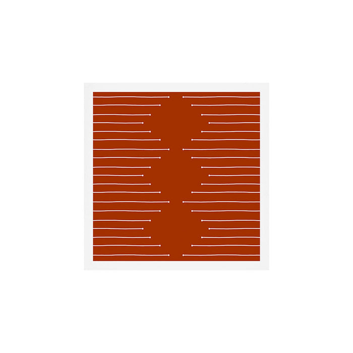 Terracotta geometric pattern Art Print Gallery Image 1