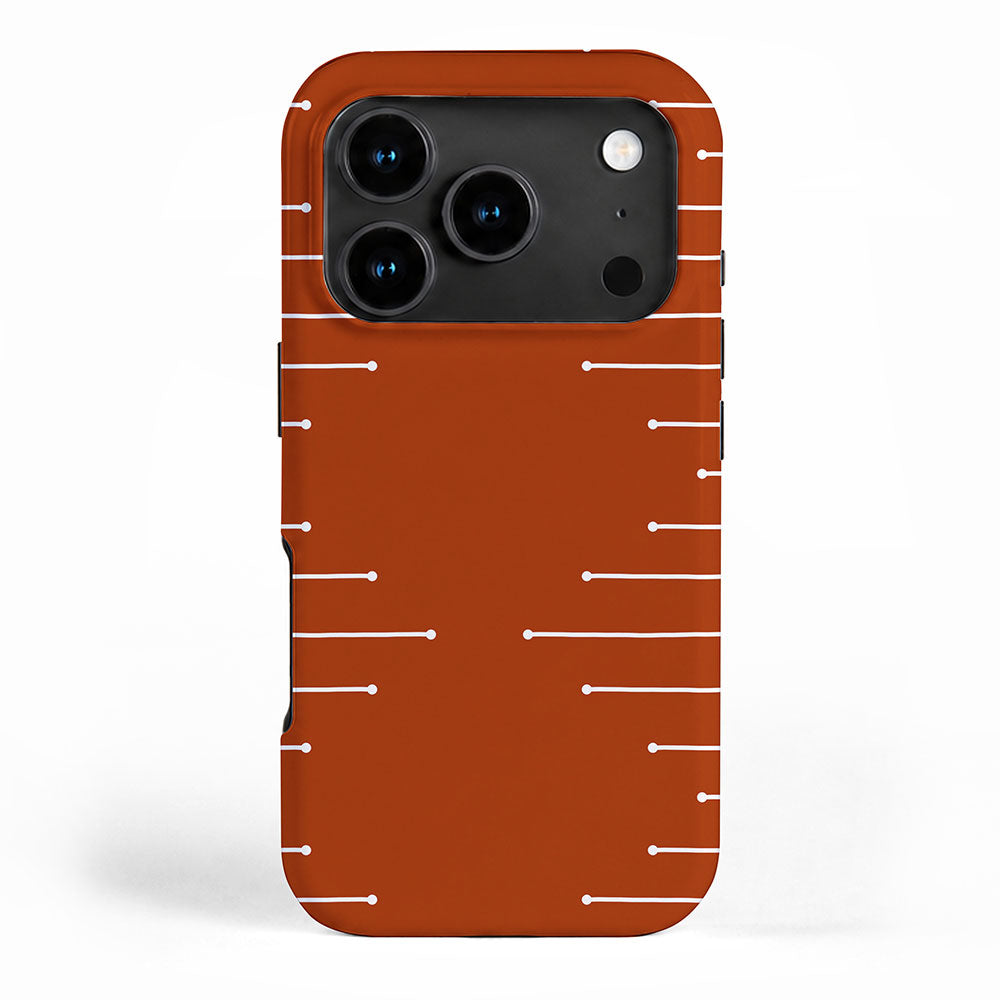Terracotta geometric pattern iPhone Case Gallery Image 1