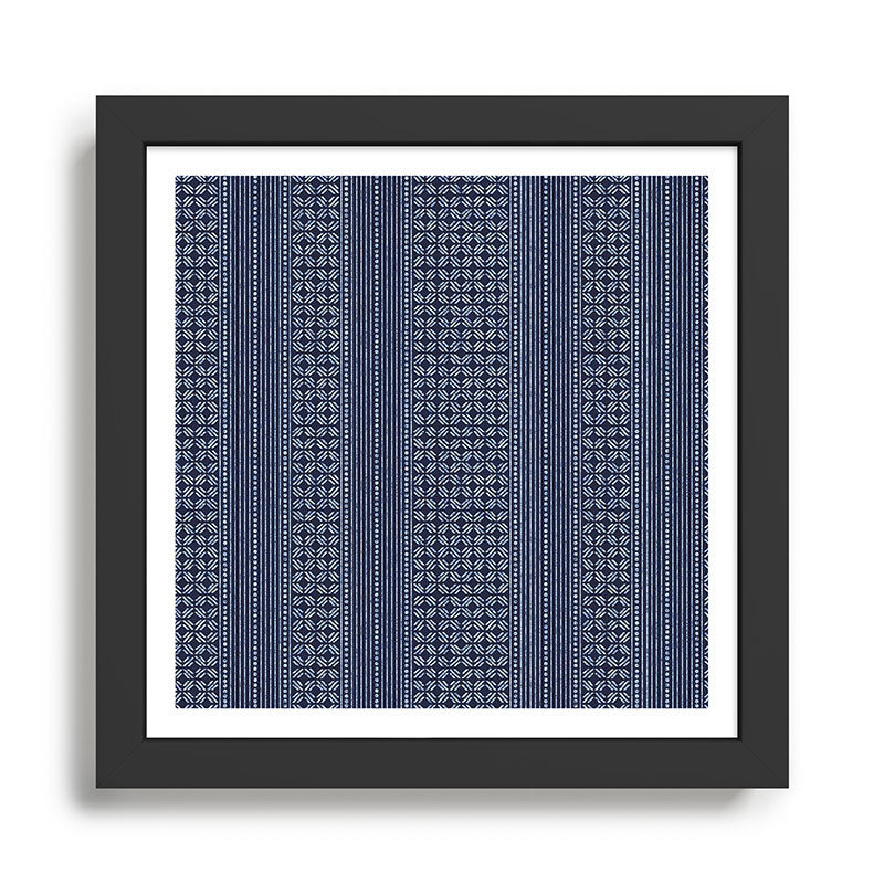 Thai Indigo Batik 3 Framed Art Print Gallery Image 1