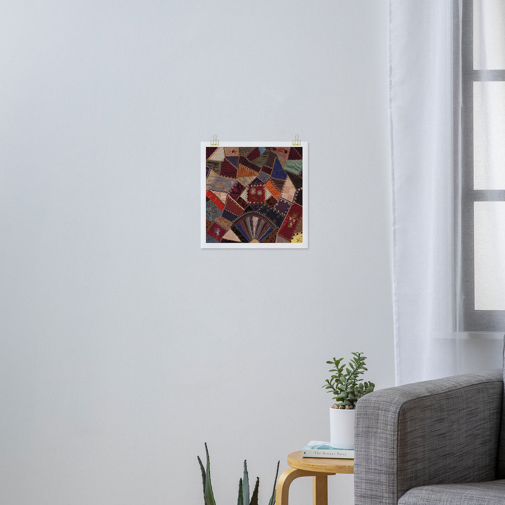 Vintage Bohemian Patchwork Art Print Gallery Image 3