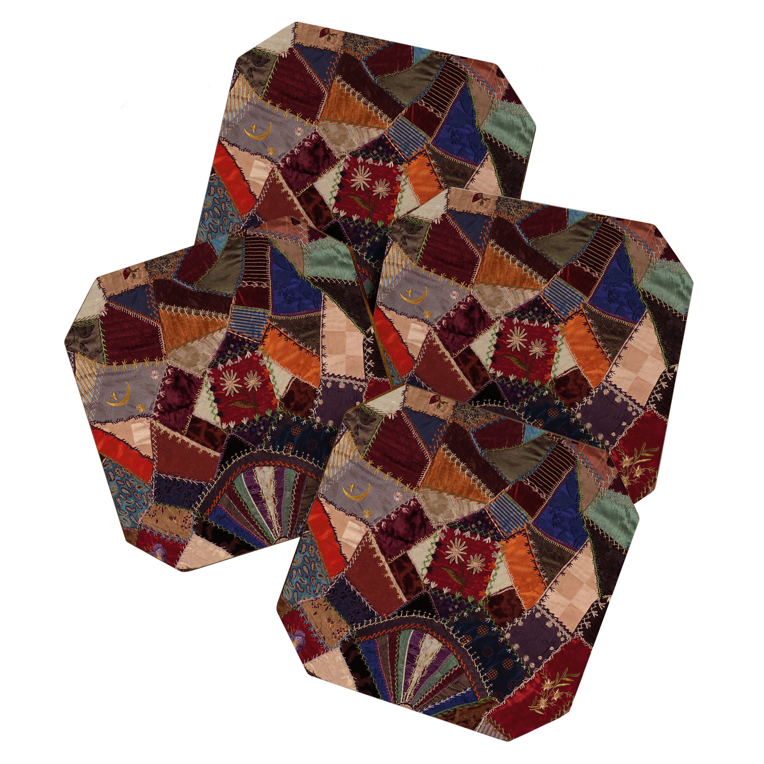 Vintage Bohemian Patchwork Coaster Gallery Image 1