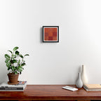 Vintage Bohemian Quilt in Burnt Orange Framed Art Print Gallery Image 2