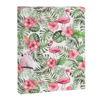 Watercolor Tropical Leaves Flowers Flamingo Cockatoo Canvas Print Gallery Image 3