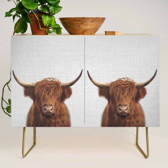 Highland Cow - Colorful Credenza Gallery Image 1