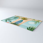Welcome To The Hotel California Illustrated Landscape / Villa Series Rug Gallery Image 3