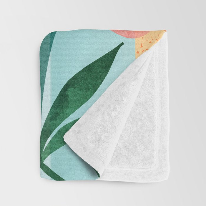 Welcome To The Hotel California Illustrated Landscape / Villa Series Throw Blanket Gallery Image 3