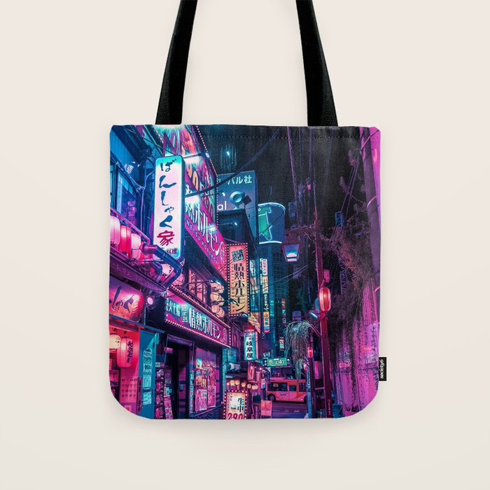 Magic of Cyberpunk Japan Tote Bag