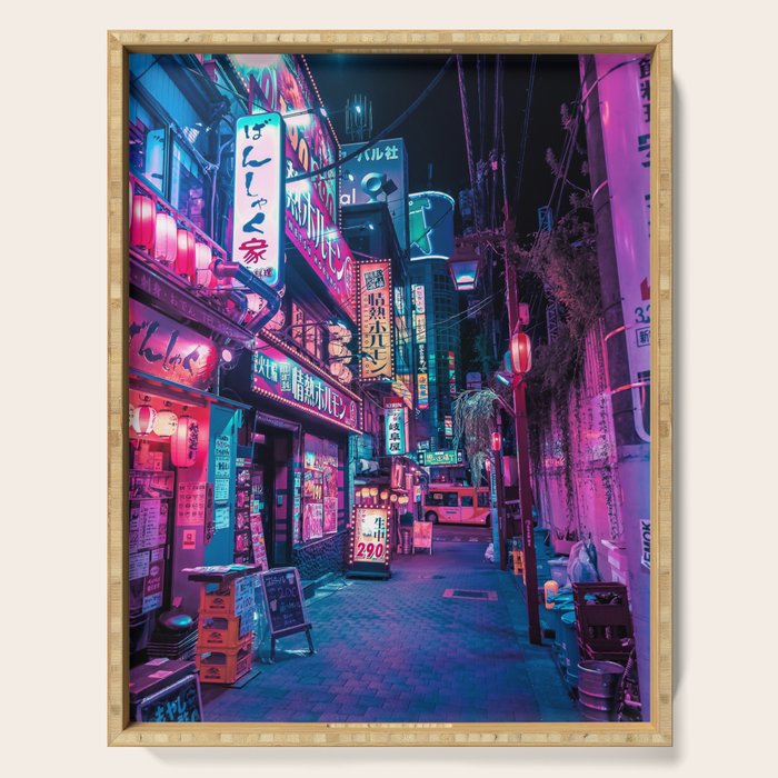 Magic of Cyberpunk Japan Serving Tray Gallery Image 1