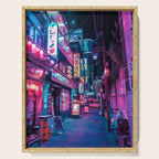 Magic of Cyberpunk Japan Serving Tray Gallery Image 1