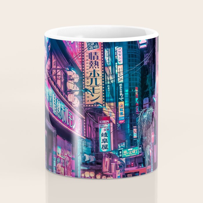 Magic of Cyberpunk Japan Coffee Mug Gallery Image 4