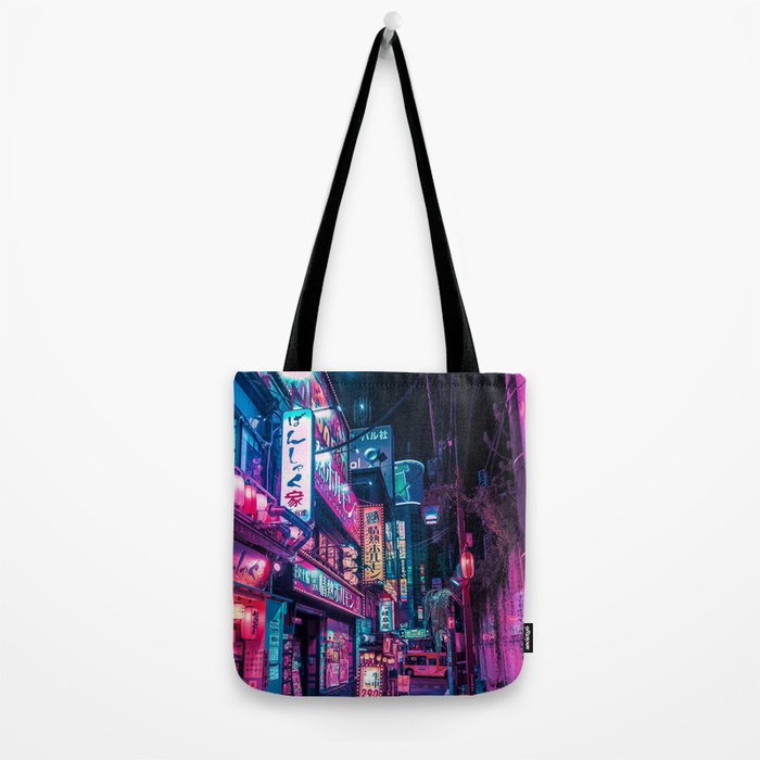 Magic of Cyberpunk Japan Tote Bag Gallery Image 2