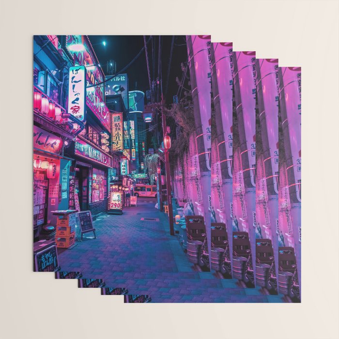 Magic of Cyberpunk Japan Wrapping Paper Gallery Image 3