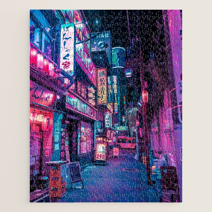 Magic of Cyberpunk Japan Jigsaw Puzzle Gallery Image 1