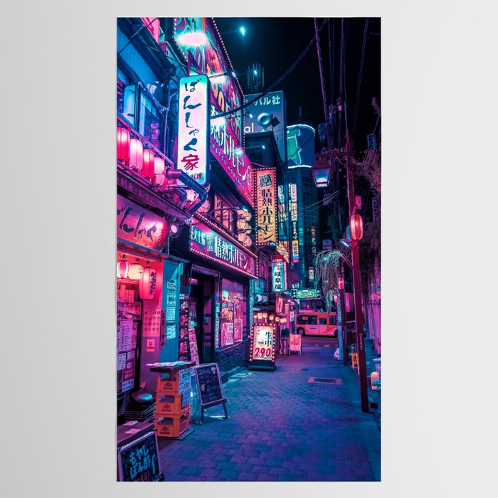 Magic of Cyberpunk Japan Tablecloth Gallery Image 2