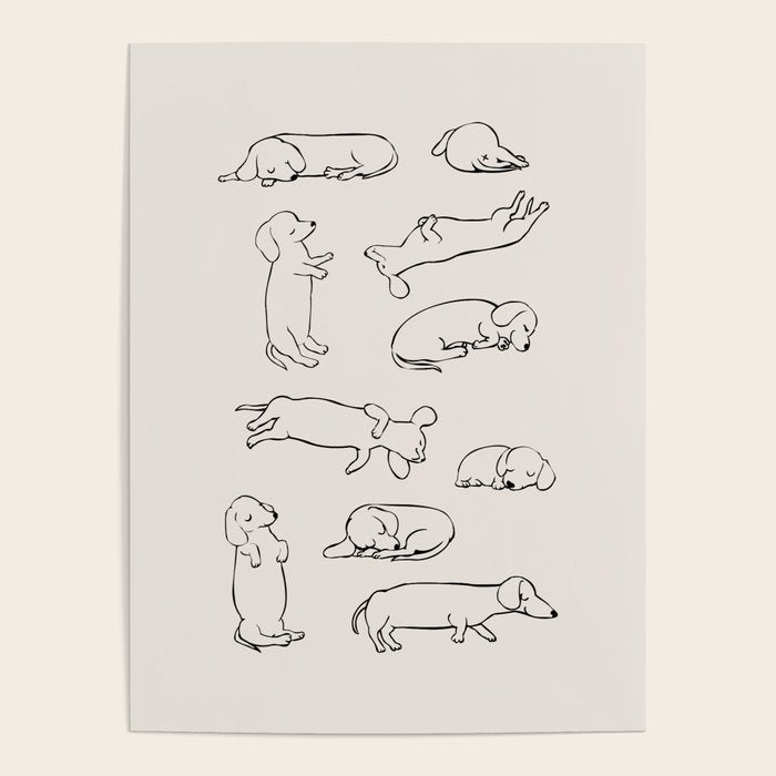 More Sleep Dachshund Poster Gallery Image 4