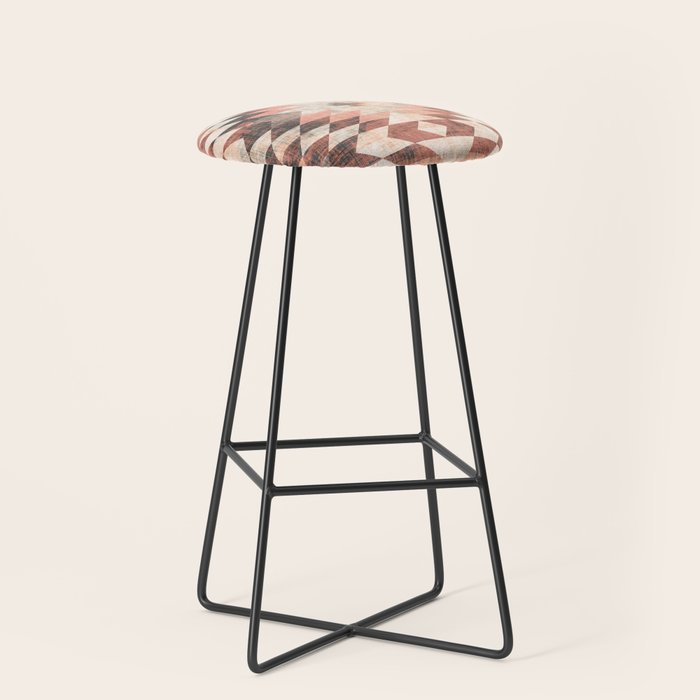native coral diamond Stool Gallery Image 1