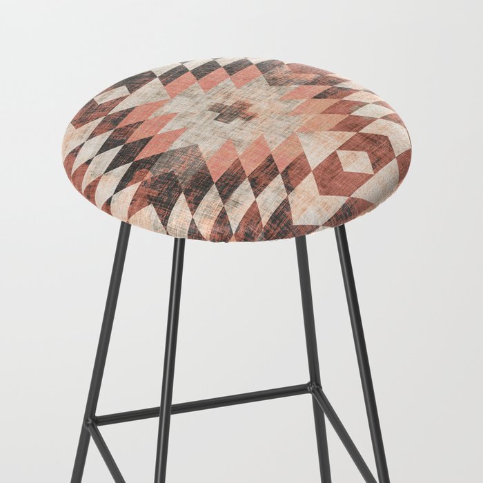 native coral diamond Stool Gallery Image 2