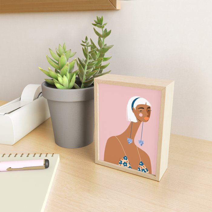 Cheetah Earrings Mini Art Print Gallery Image 2