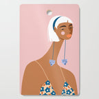 Cheetah Earrings Cutting Board Gallery Image 1